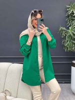 مانتو جیب نما بغل زیپ طنین کد 4773 - تصویر 19