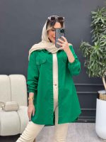 مانتو جیب نما بغل زیپ طنین کد 4773 - تصویر 8
