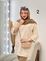 مانتو لینن نچرال خامه دوزی کد 4827 - تصویر 19