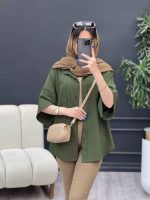 شومیز دو جیب پایین هلال کد 4836 - تصویر 27