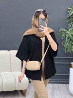 شومیز دو جیب پایین هلال کد 4836 - تصویر 11