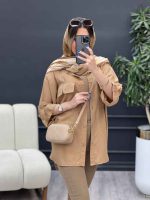 شومیز آستین پاگن سر جیب چاک کد 4828 - تصویر 10