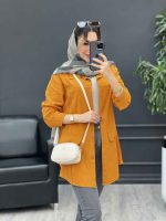 مانتو لینن پیله دار دو جیب نما کد 4774 - تصویر 19