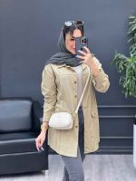 مانتو لینن پیله دار دو جیب نما کد 4774 - تصویر 18