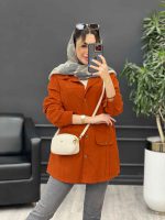 مانتو لینن پیله دار دو جیب نما کد 4774 - تصویر 8