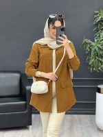 مانتو لینن پیله دار دو جیب نما کد 4774 - تصویر 20