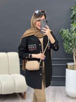مانتو لینن دو جیب گلدوزی کد 4830 - تصویر 21