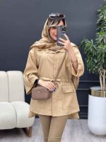 مانتو کمر گت بغل چاک کد 4853 - تصویر 2