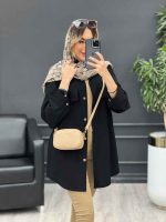 مانتو بغل زیپ جیب نما کد 4788 - تصویر 6