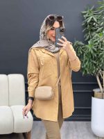 مانتو لینن سر جیب پاگن کد 4855 - تصویر 6