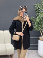 مانتو لینن سر جیب پاگن کد 4855 - تصویر 7