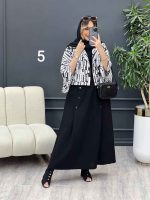 ست کت و دامن طرح دار کد 4833 - تصویر 5