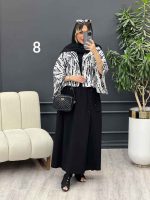 ست کت و دامن طرح دار کد 4833 - تصویر 6