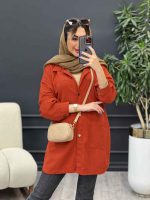 مانتو دو جیب برش دار سرو کد 4841 - تصویر 7