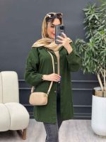 مانتو دو جیب برش دار سرو کد 4841 - تصویر 17