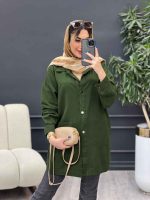 مانتو دو جیب برش دار سرو کد 4841 - تصویر 5