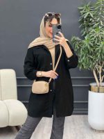 مانتو دو جیب برش دار سرو کد 4841 - تصویر 4