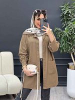 مانتو دو جیب برش دار سرو کد 4841 - تصویر 6
