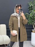 مانتو دو جیب برش دار سرو کد 4841 - تصویر 21