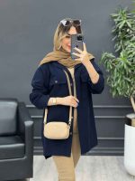 مانتو دو جیب پیله بغل چاک کد 4744 - تصویر 25