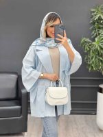 مانتو لینن جیب پاگن کد 4858 - تصویر 5