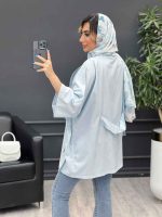 مانتو لینن جیب پاگن کد 4858 - تصویر 12