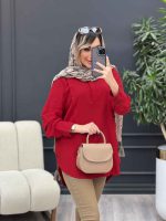 مانتو بغل سه دکمه آستین پیله کد 4824 - تصویر 27