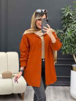 مانتو دو جیب پایین هلال نینا کد 4964 - تصویر 7
