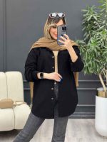 مانتو دو جیب پایین هلال نینا کد 4964 - تصویر 5