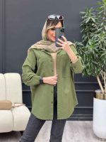 مانتو دو جیب پایین هلال نینا کد 4862 - تصویر 2
