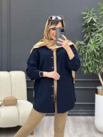 مانتو دو جیب پایین هلال نینا کد 4862 - تصویر 22