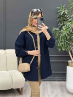 مانتو دو جیب پایین هلال نینا کد 4862 - تصویر 6