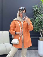 مانتو دو جیب پایین هلال نینا کد 4862 - تصویر 10