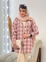 مانتو چهارخونه تک جیب کد 4716 - تصویر 31
