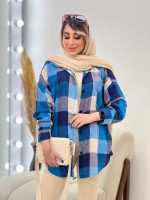 مانتو چهارخونه تک جیب کد 4716 - تصویر 27