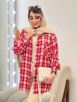 مانتو چهارخونه تک جیب کد 4716 - تصویر 29