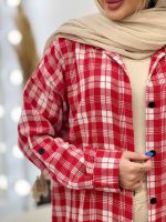 مانتو چهارخونه تک جیب کد 4716 - تصویر 26