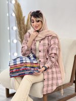مانتو چهارخونه تک جیب کد 4716 - تصویر 25
