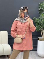 مانتو دو جیب پاکتی لنا کد 4799 - تصویر 24