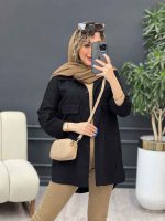 مانتو دو جیب پاکتی لنا کد 4799 - تصویر 5