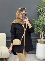 مانتو دو جیب پاکتی لنا کد 4799 - تصویر 14