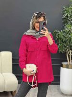 مانتو دو جیب پاکتی لنا کد 4799 - تصویر 23