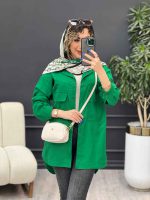 مانتو دو جیب پاکتی لنا کد 4799 - تصویر 2
