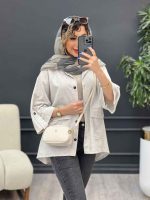 مانتو آستین پاگن هیوا کد 4816 - تصویر 3