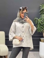 مانتو آستین پاگن هیوا کد 4816 - تصویر 12