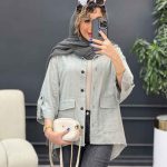 مانتو آستین پاگن هیوا کد 4816