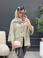 مانتو آستین پاگن هیوا کد 4816 - تصویر 18