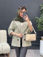 مانتو چهار دکمه دو جیب ایوا کد 4860 - تصویر 5