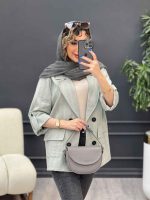 مانتو چهار دکمه دو جیب ایوا کد 4860 - تصویر 11