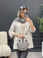 مانتو چهار دکمه دو جیب ایوا کد 4860 - تصویر 4